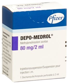 Depo-Medrol® 80mg/2ml 2 ml vial, suspension for injection